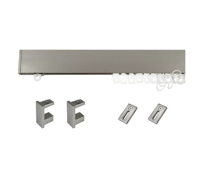 Kit Binario Per Tenda Effetto Onda Futura Mis.200cm. Colore Satin n...
