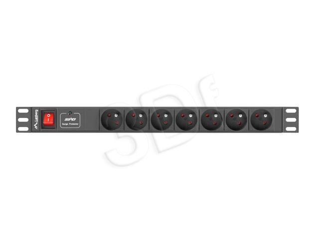 RACK PDU 19"" 1U 16 A 7X schuko 2M schwarz Steckdosenleiste PDU-07E-0200-BK - Bild 6