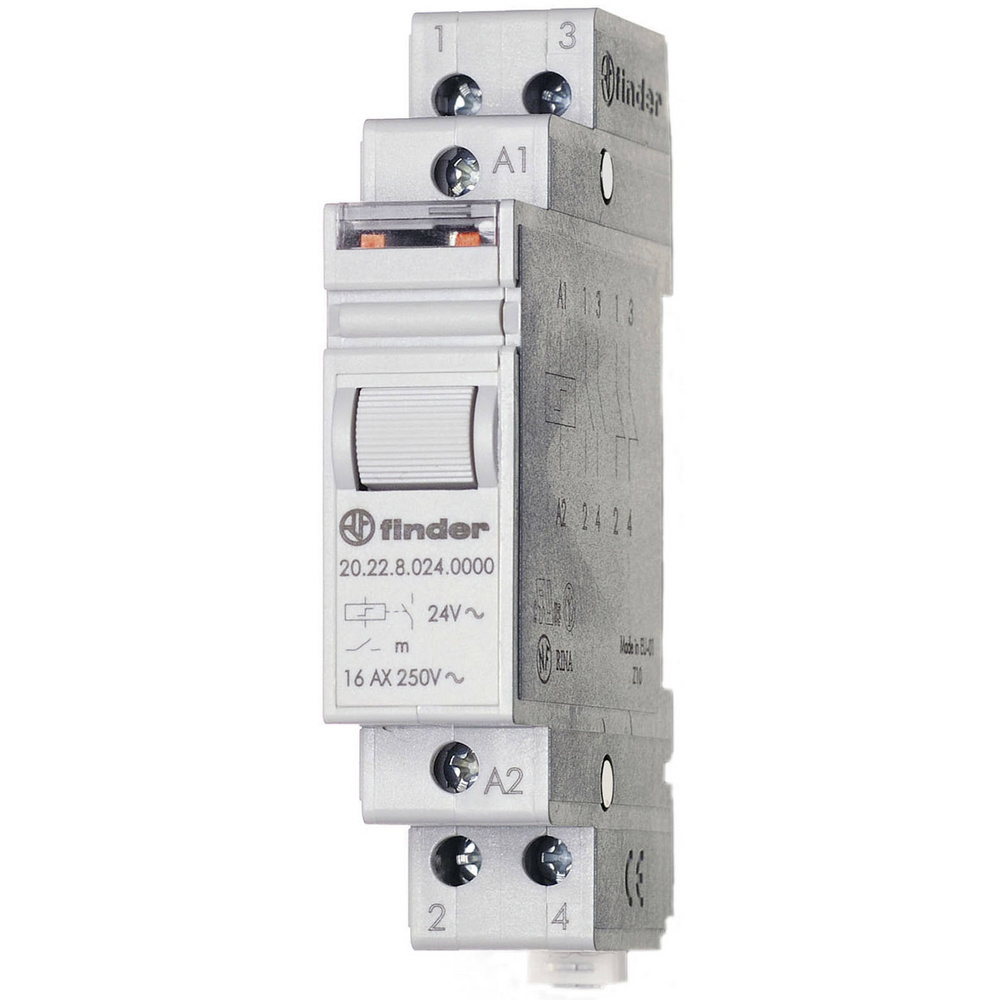 Finder - Stromstoß-Schalter Hutschiene 20.22.9.012.4000 2 Schließer 12 V/Dc 16 A 4000 Va 1 St.