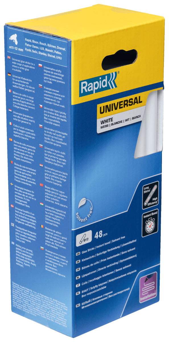 Rapid Weiß - Er Universal-Klebestift 190 Mm X 48 Sticks - Box Isaberg - 5001412