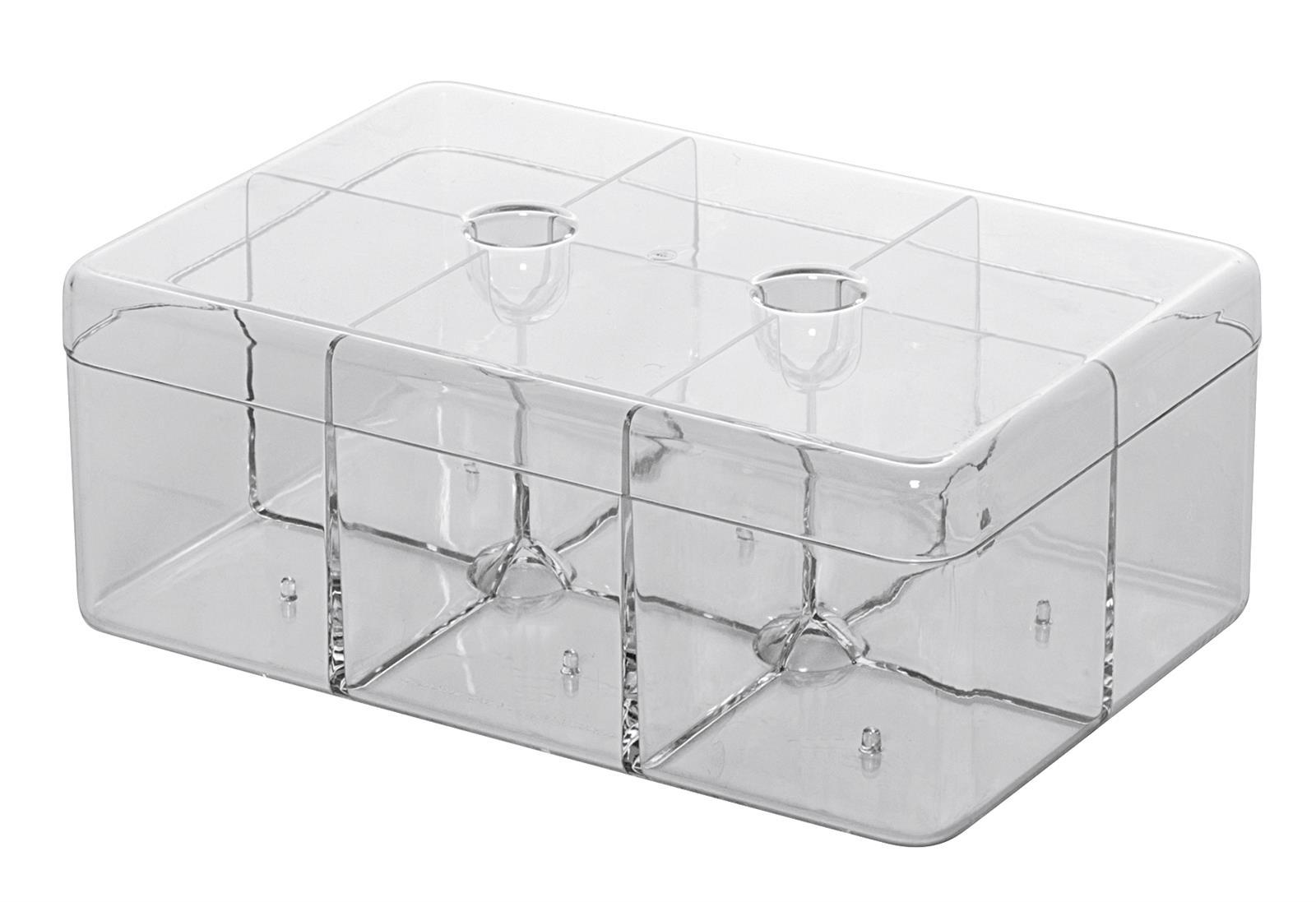Rosti Mepal Modula Aufbewahrungsbox - 6 Fächer - Transparent - SAN - Image 3