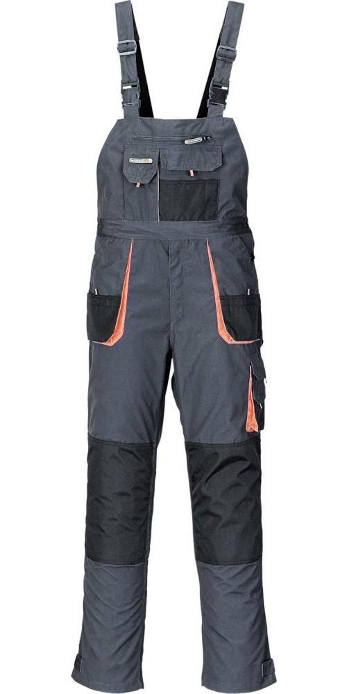 Terratrend Latzhose 3229 Gr. 52 Anthrazit/orange