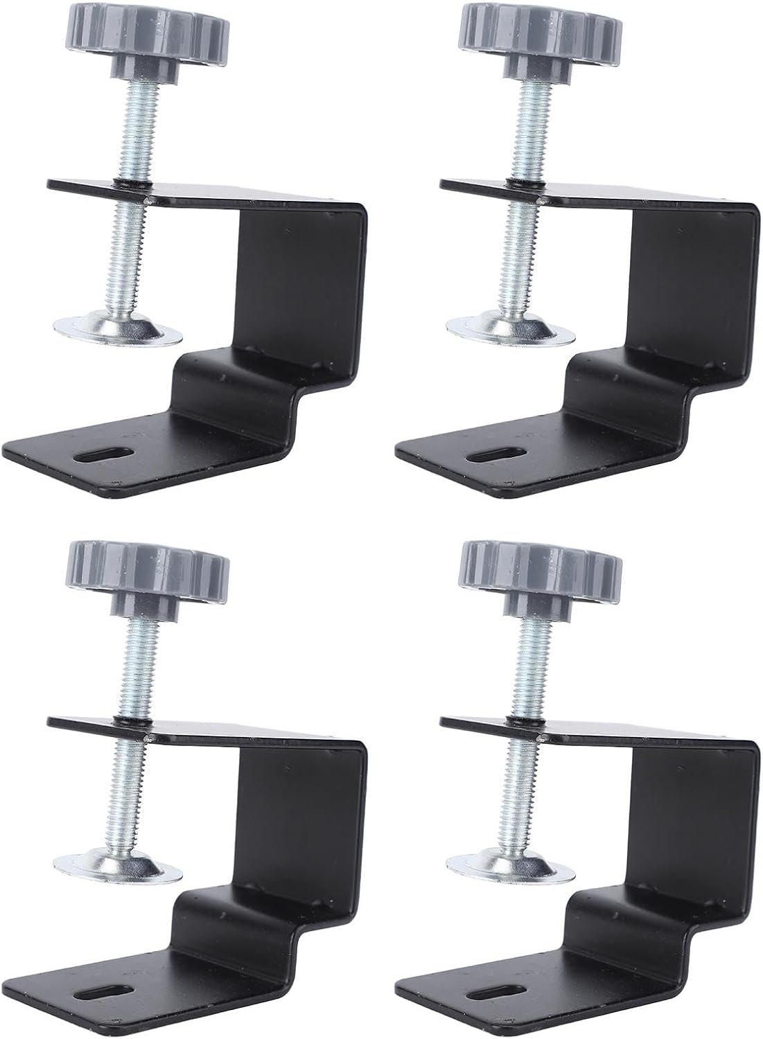 Pinces pour façades de tiroirs, réglage 1,65 à 5 cm, cadre en U, lot de 4
