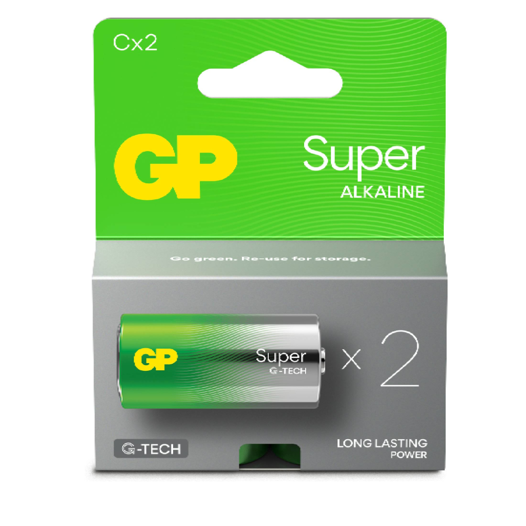 Gp Batteries Gp Super Baby (C)-Batterie Alkali-Mangan 1.5 V 2 St.