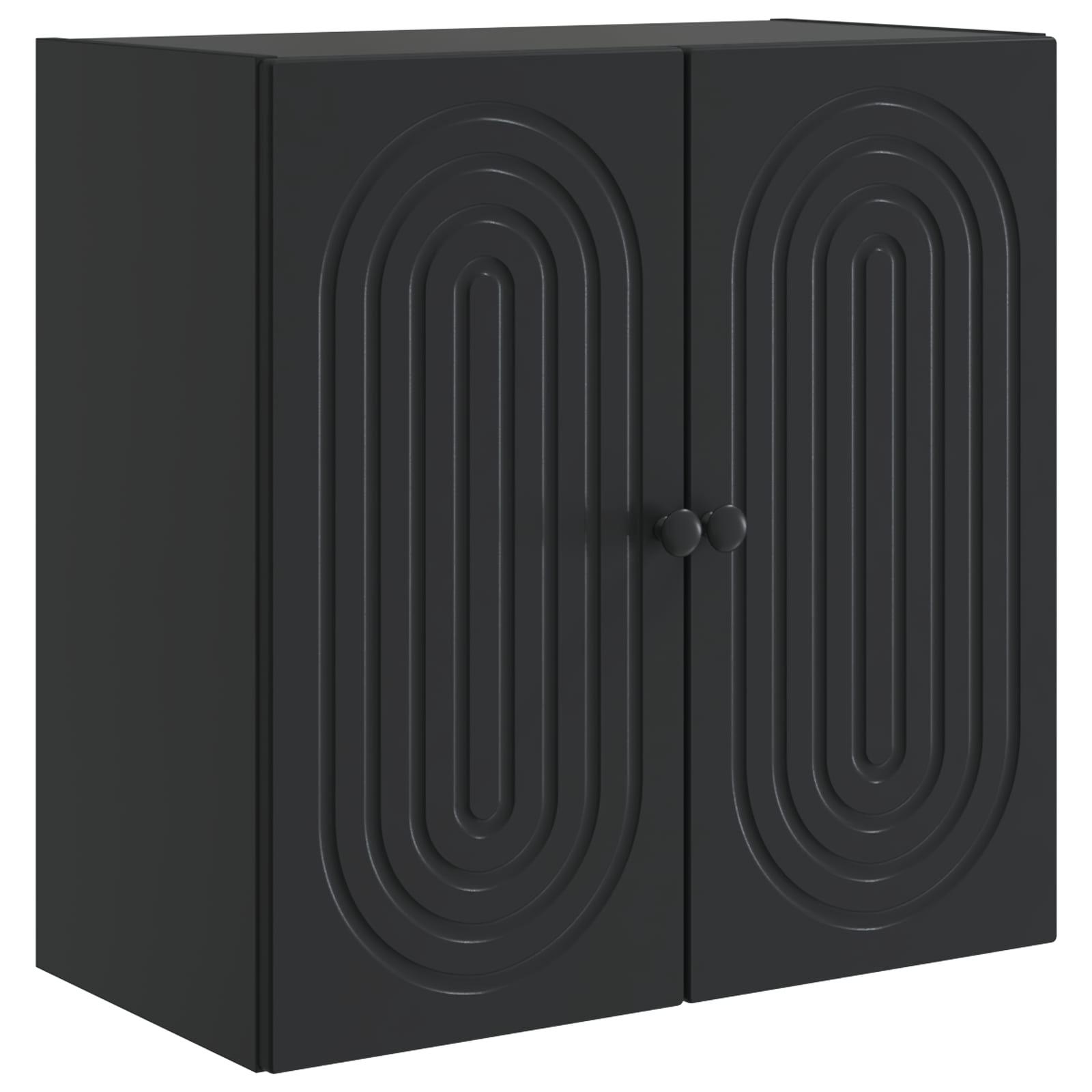 Wall-mounted Cabinet Black 59 X 31 X 60 Cm Engineered Wood Vidaxl
