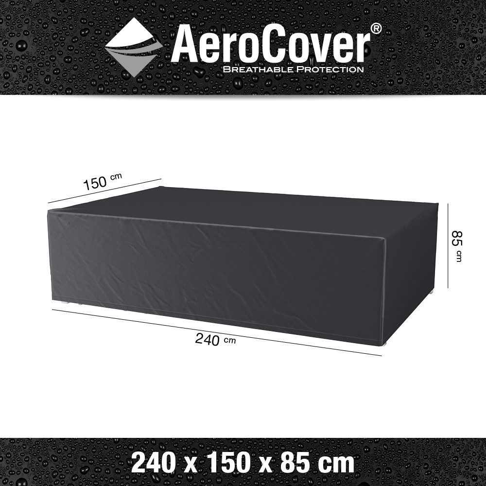 Housse Pour Mobilier De Jardin 7992 150x240x85 Aerocover Grise Homms