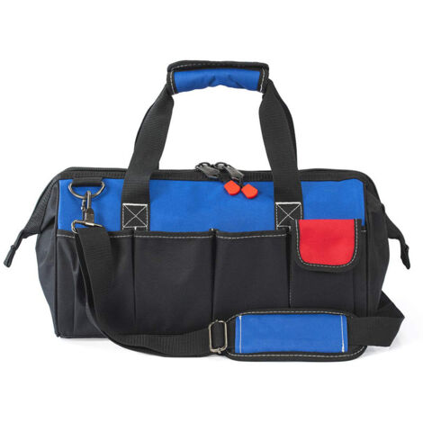 Sac à outils 45 cm avec bandoulière réglable et multi poches, charge 18 kg