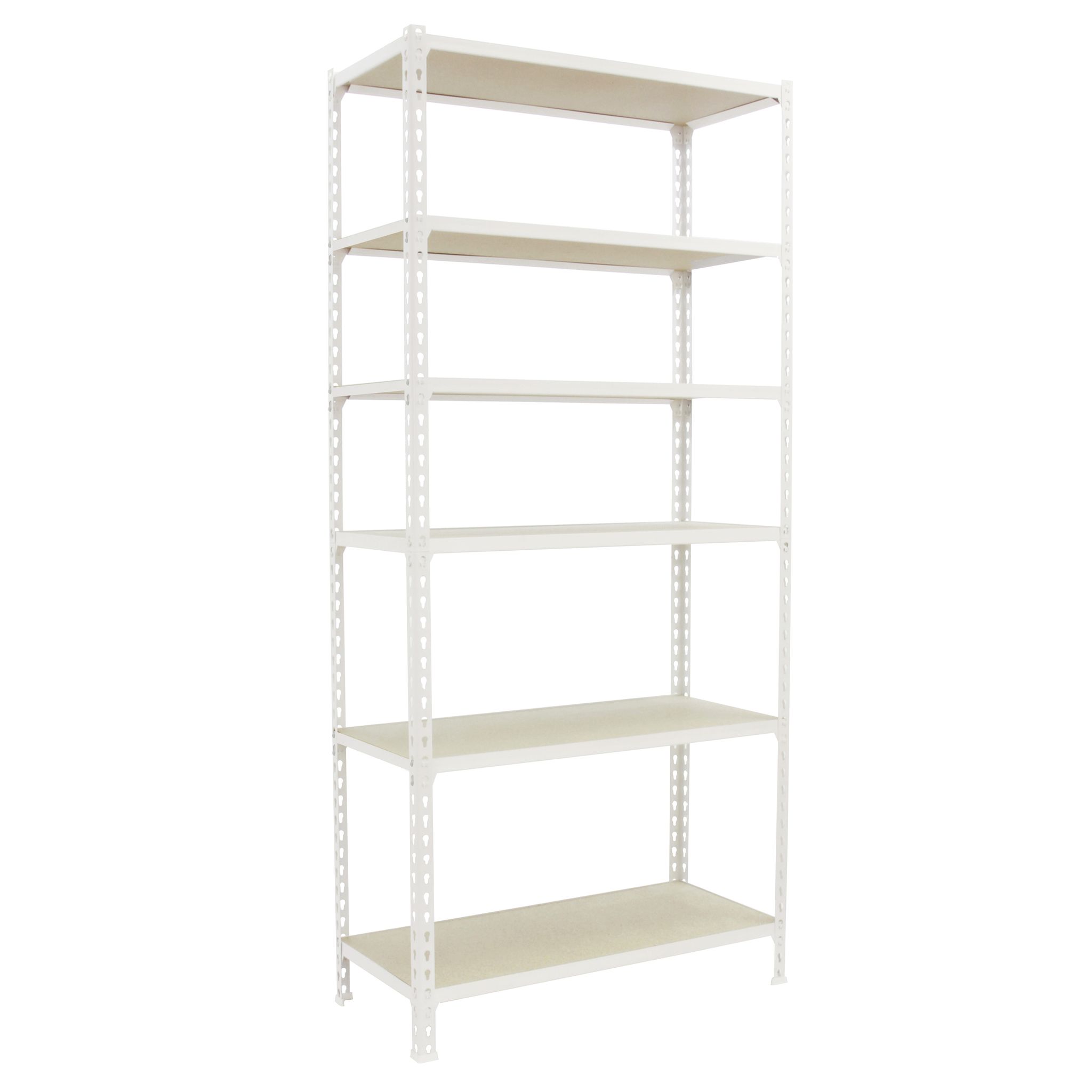 Simonrack Weiß Metallregale Und Holz 6 Ebenen