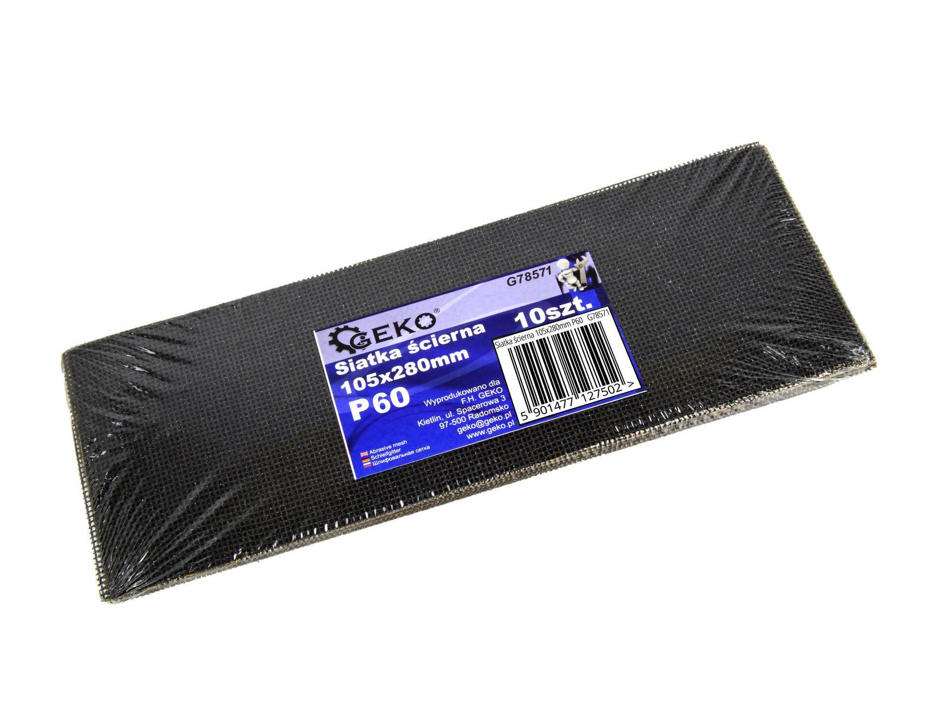 Import Schleifnetz Geko G78571 P60 105x280 Mm 10 Stück