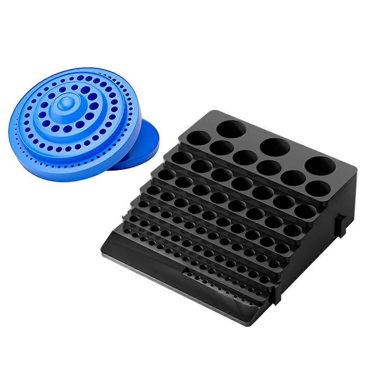Boîte de rangement pour 85 embouts de tournevis et porte-embouts de perceuse, noire, ABS