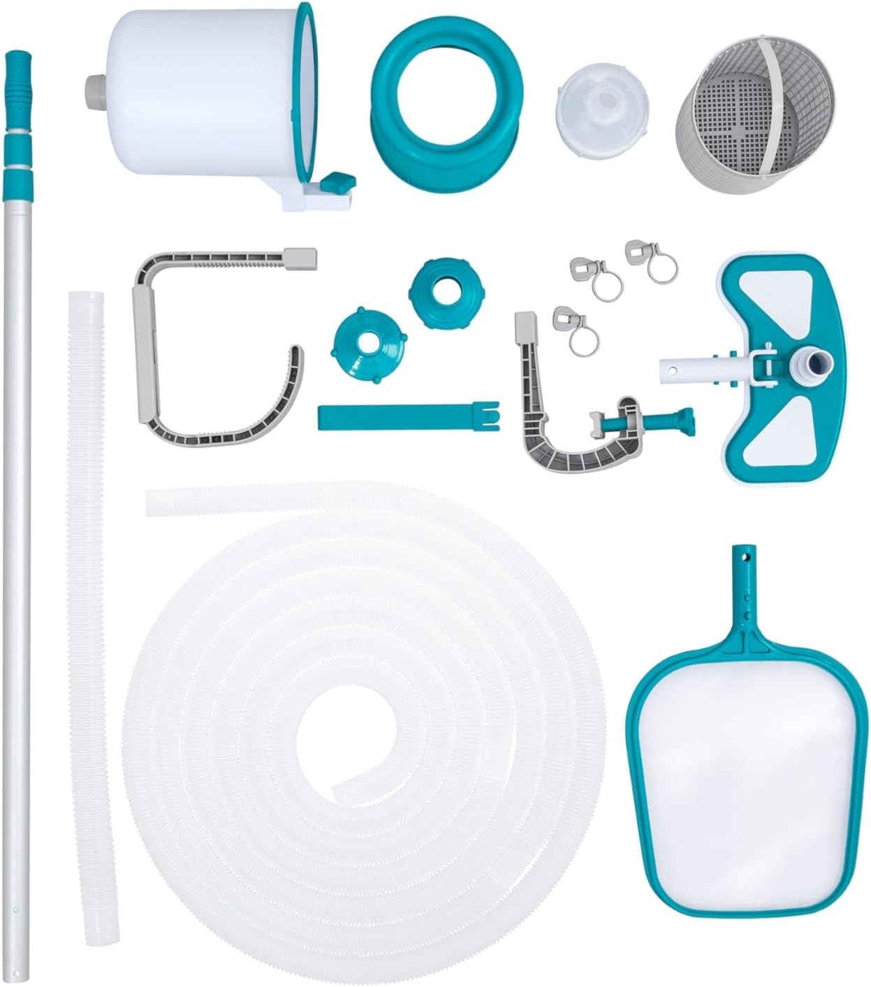 Bestway AquaClean Deluxe Pool Maintenance Kit with Vacuum and Skimmer