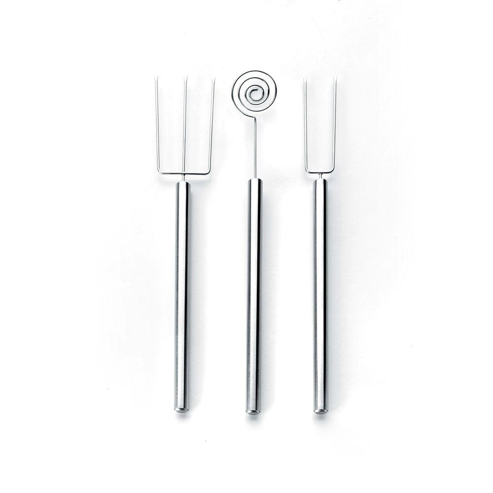 Ibili Silber Set Küchenutensilien Schokolade Edelstahl 21 Cm - Bild 2
