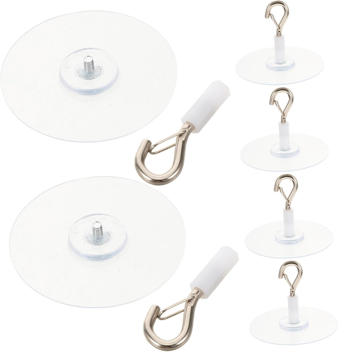 Crochets adhésifs pour moustiquaire, base 6,5 cm, sans perçage, lot de 6