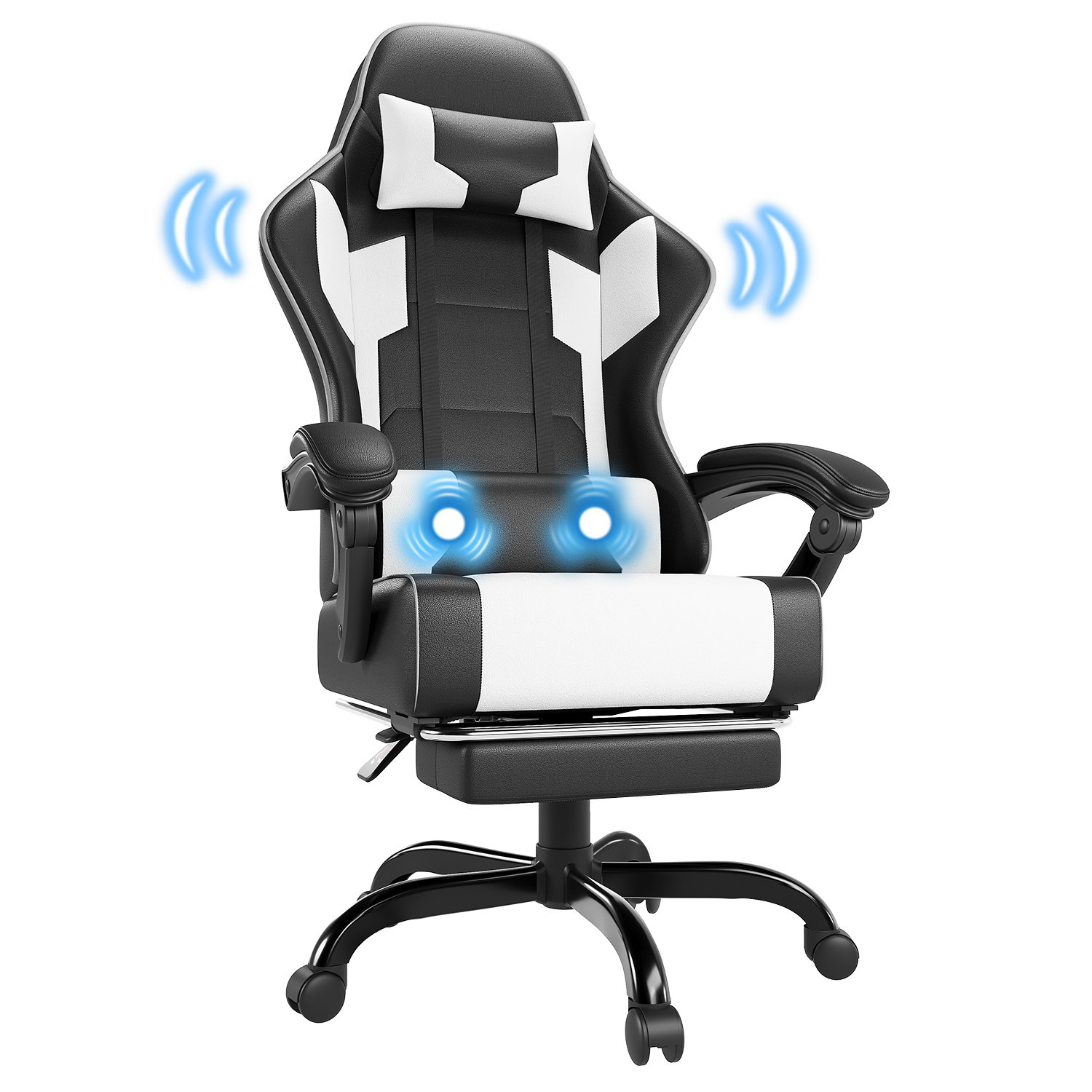 Devoko – Chaise Gaming Ergonomique Avec Coussin Lombaire – Dossier