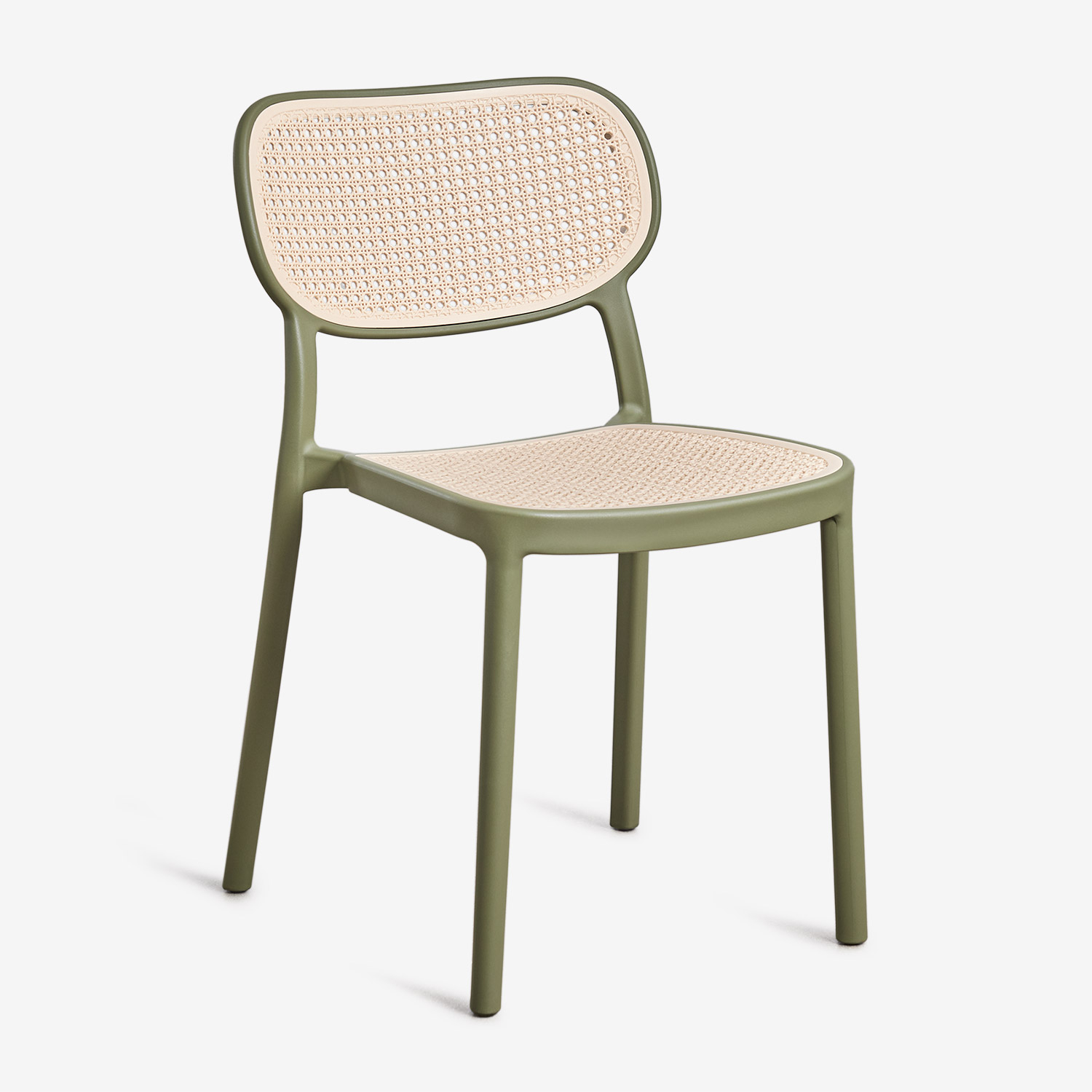 Chaise De Salle À Manger Empilable En Polypropylène Omara Sklum Vert