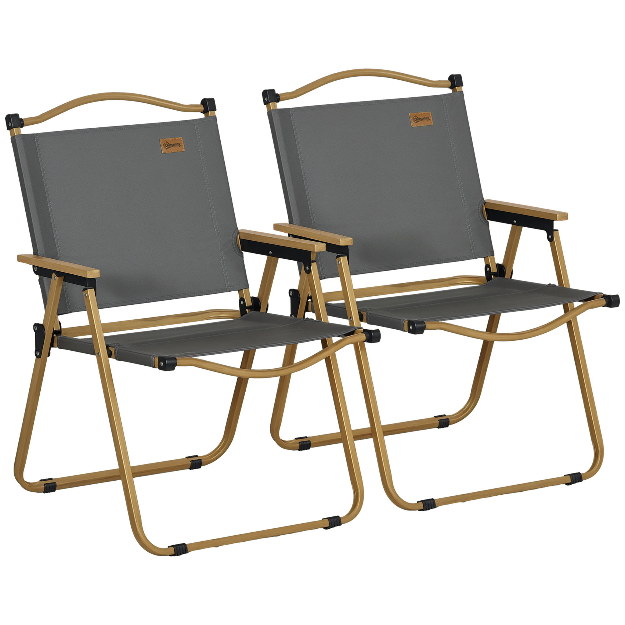 Outsunny – Chaise De Camping Pliable En Tissu Oxford – Dimensions