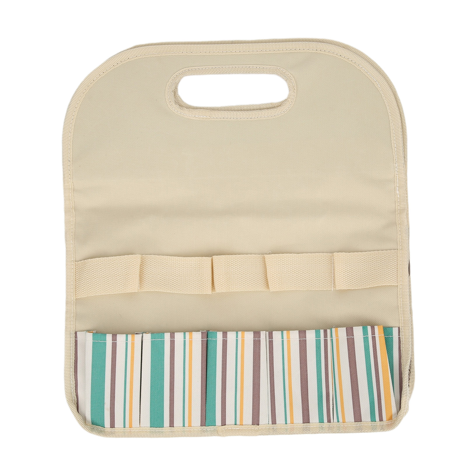 Sac à outils de jardin en toile Oxford 600D, planche PE intégrée, 10 poches, 35,5 x 17 x 40 cm