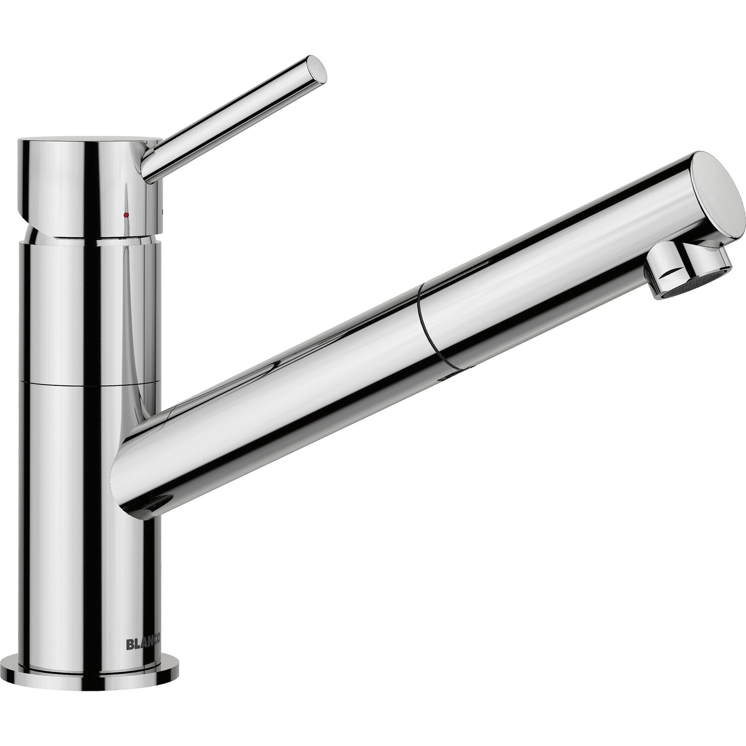 Blanco Grau Kano S - Küchenarmatur Mit Ausziehbarer Brause Und Filterfunktion, Aluminium/Chrom 521503