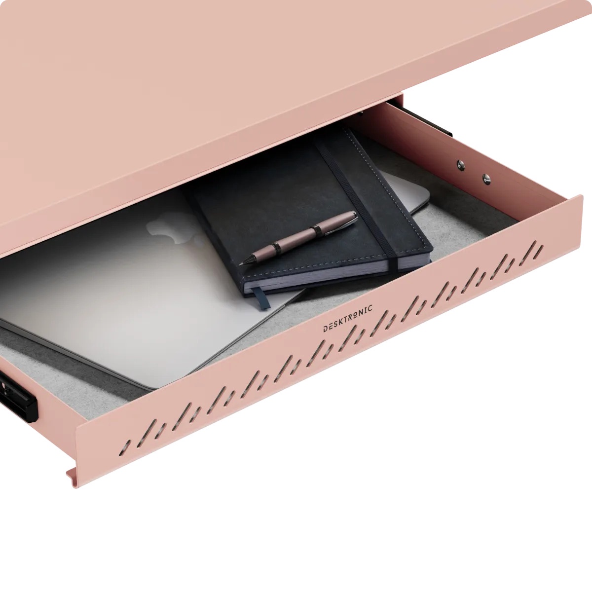 Desktronic Tiroir Sous Bureau - 41x27x5cm 3.5kg - Rose