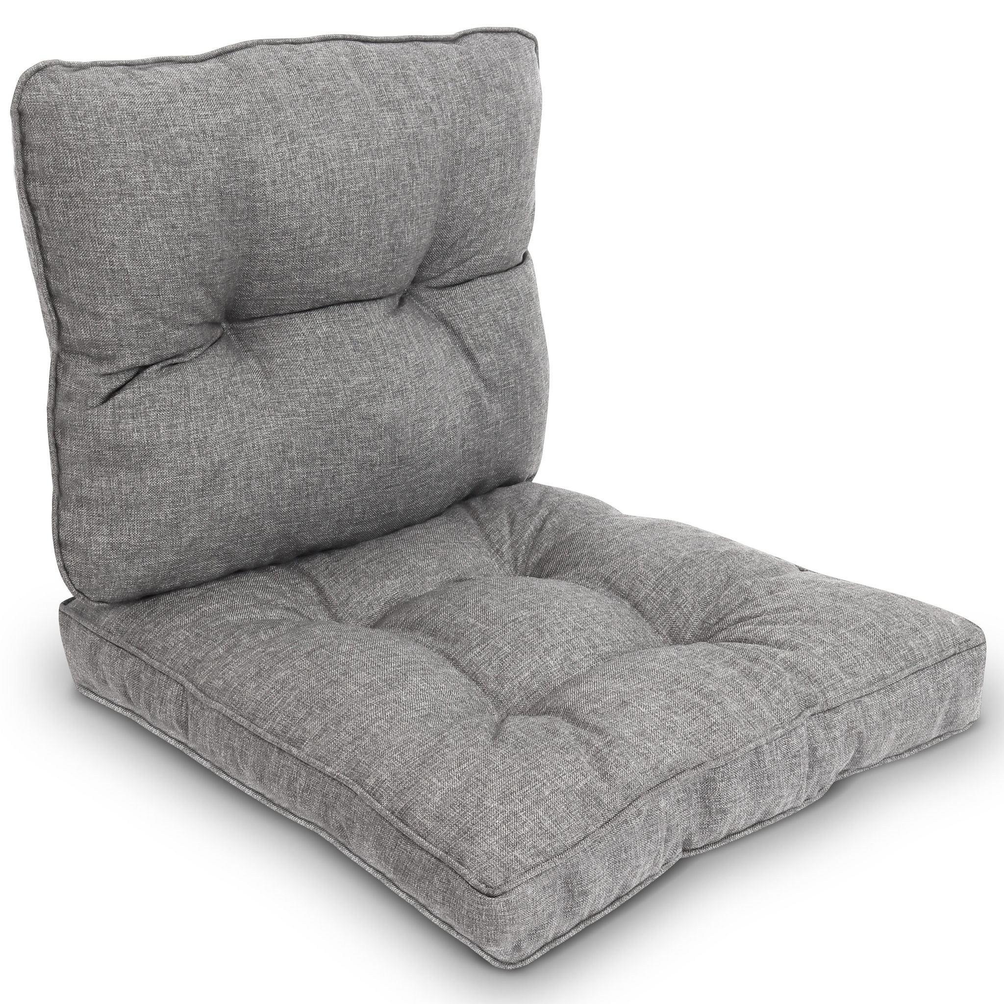 Beautissu Outdoor Loungekissen Beauflair, 70x40cm, 70x70cm, Hellgrau