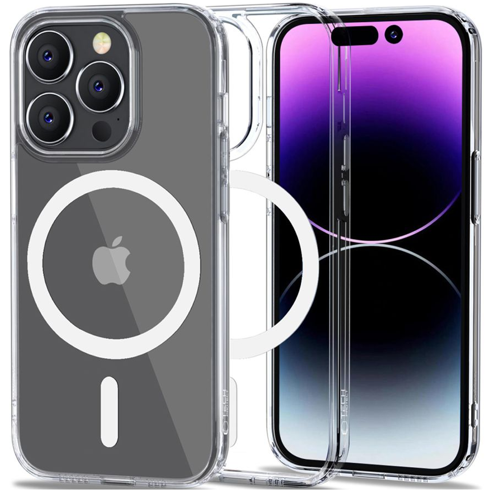 Tech-Protect FlexAir Hybrid MagSafe Case for iPhone 14 Pro - Clear - Bild 4