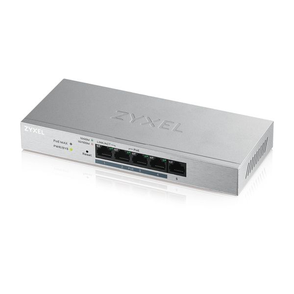 Zyxel Ethernet-Switch - Gs1200-5Hp V2 - 5 Ports - Poe+ 60W - Verwaltet - Bild 6