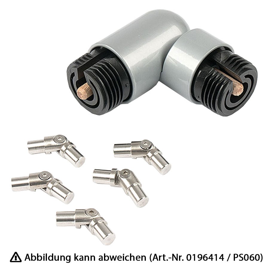 DOLLE Eckverbindung, Ø 4 cm, Silber, Edelstahl - silberfarben - Bild 2