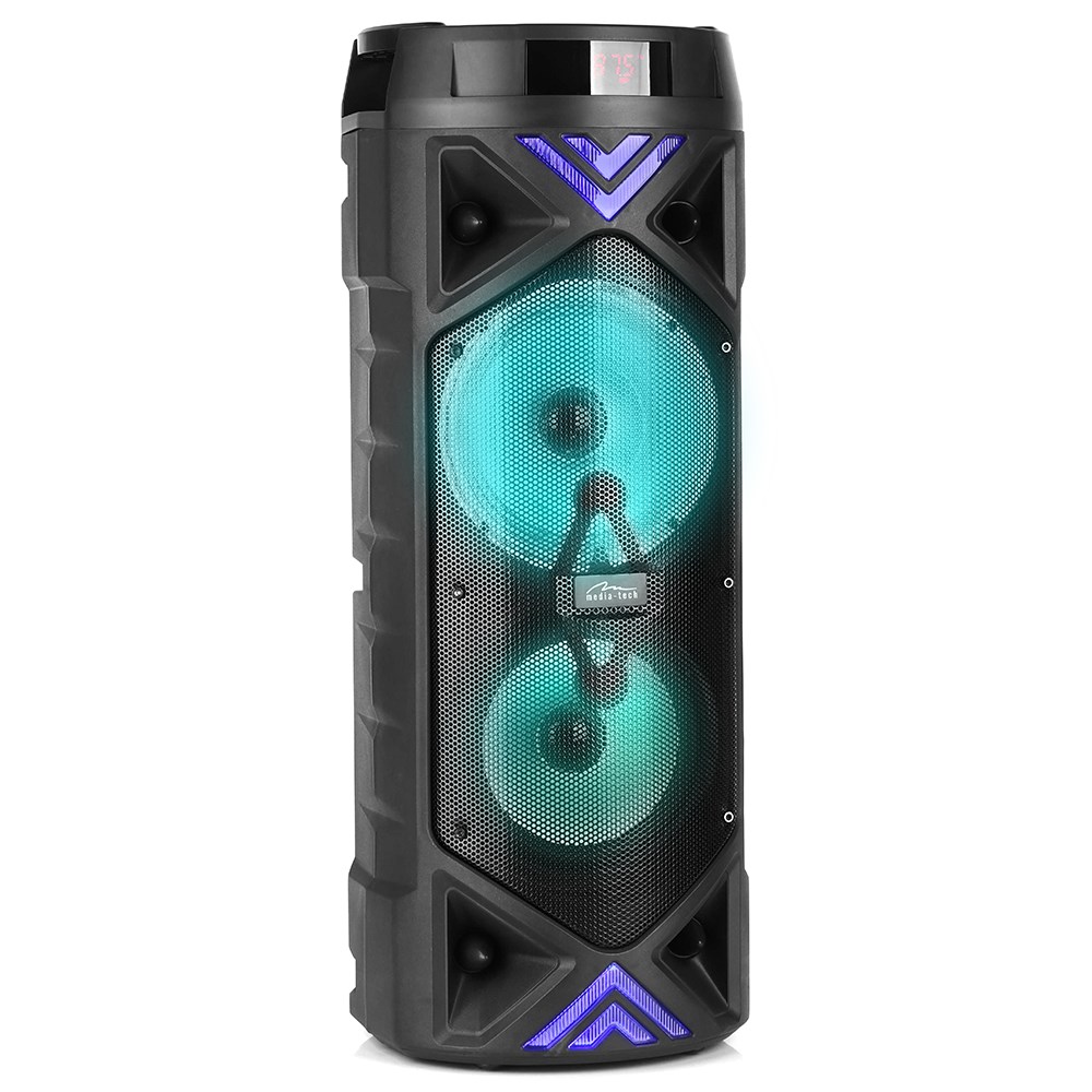 Oem Funbox Keg Pro – Leistungsstarker Lautsprecher Mit Bluetooth 5.0 + Edr, Karaoke-Funktion. 50 W Rms / 1400 W Pmpo, Ukw-Radio, Display, Zwei 6,3-Zoll-Lautsprecher, Integrierter Akku. Inklusive Mikrofon