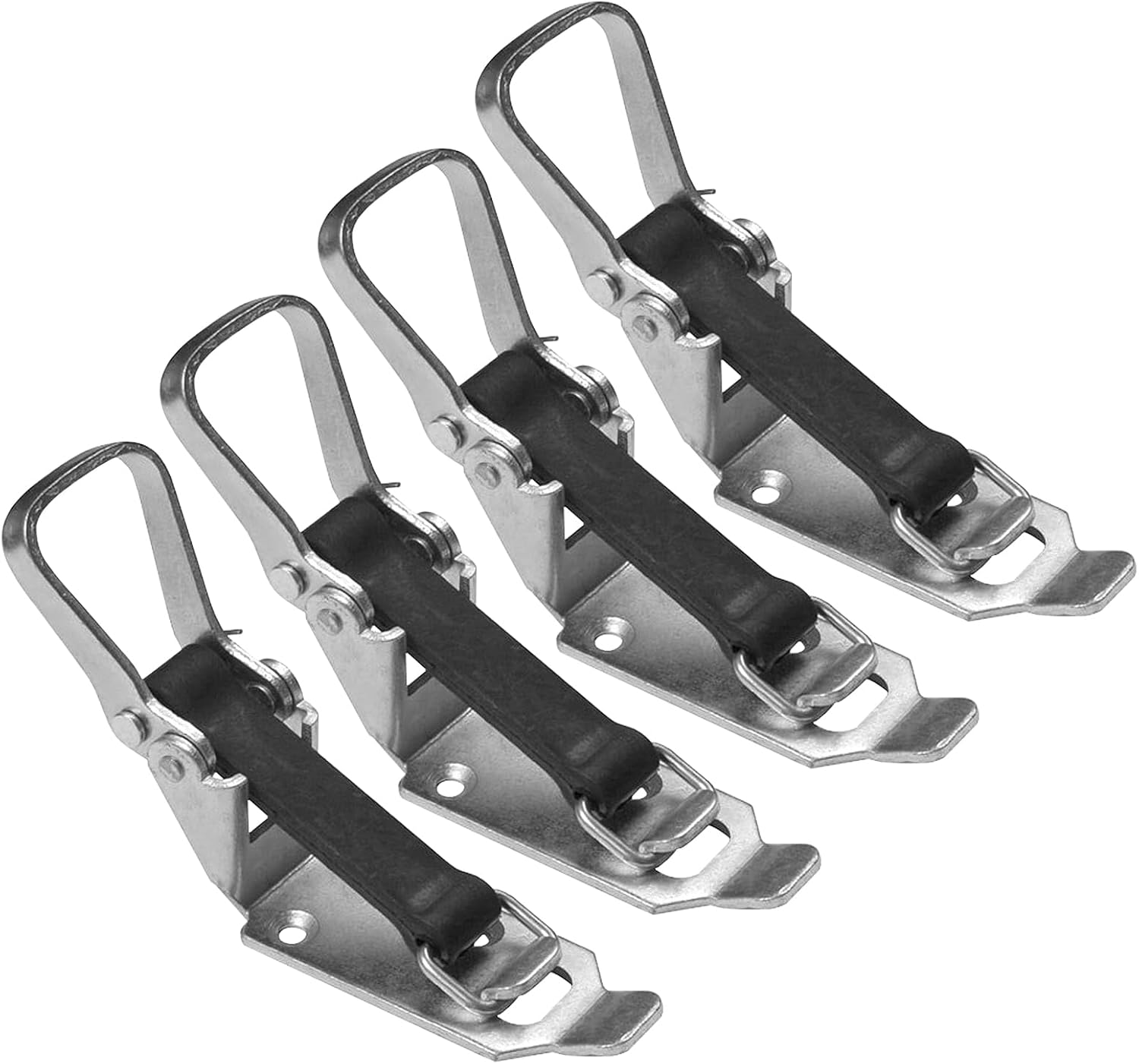Support de pelle et porte-balai à fermeture à serrage 80 mm avec bande élastique, lot de 4