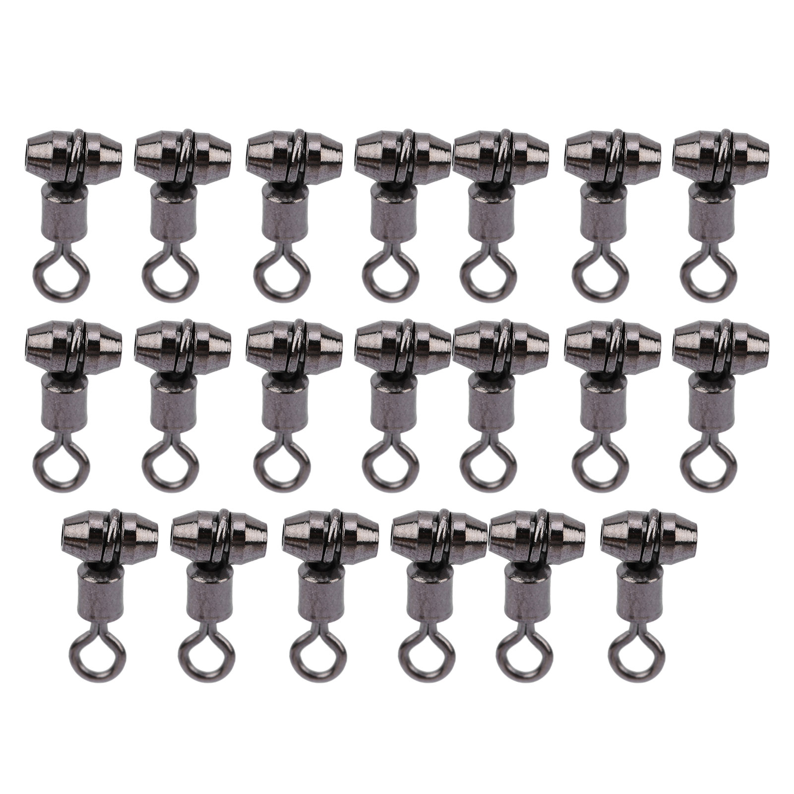 Connecteur pivotant type européen en cuivre massif, anneaux inox, résistance 35 à 418 lb, lot de 20