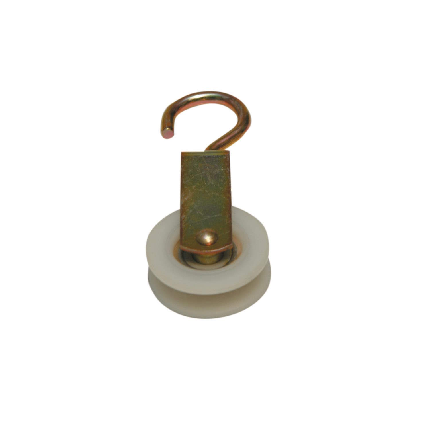 Carrucola Con Cuscinetto Ruota Nylon 50 Mm Stendibiancheria Filo Panni