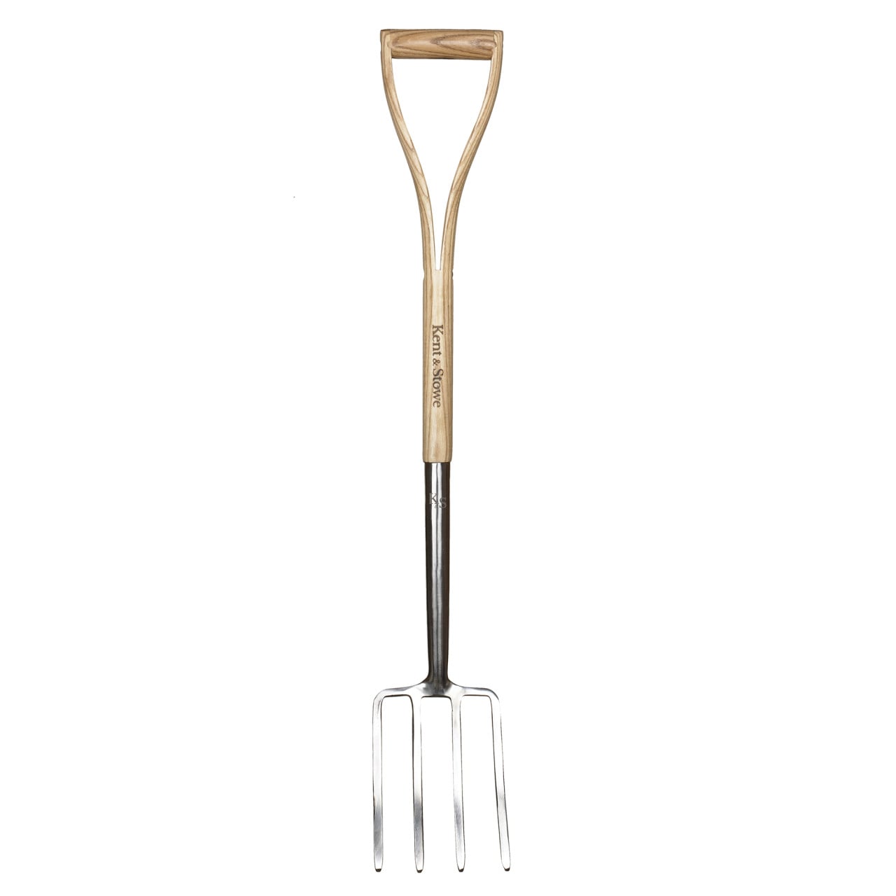 Kent & Stowe Kinder-Spatengabel – leichte Gartenforke für Kinder aus Edelstahl, kleine Heugabel mit Stiel aus Eschenholz, Länge: 71 cm - Image 4