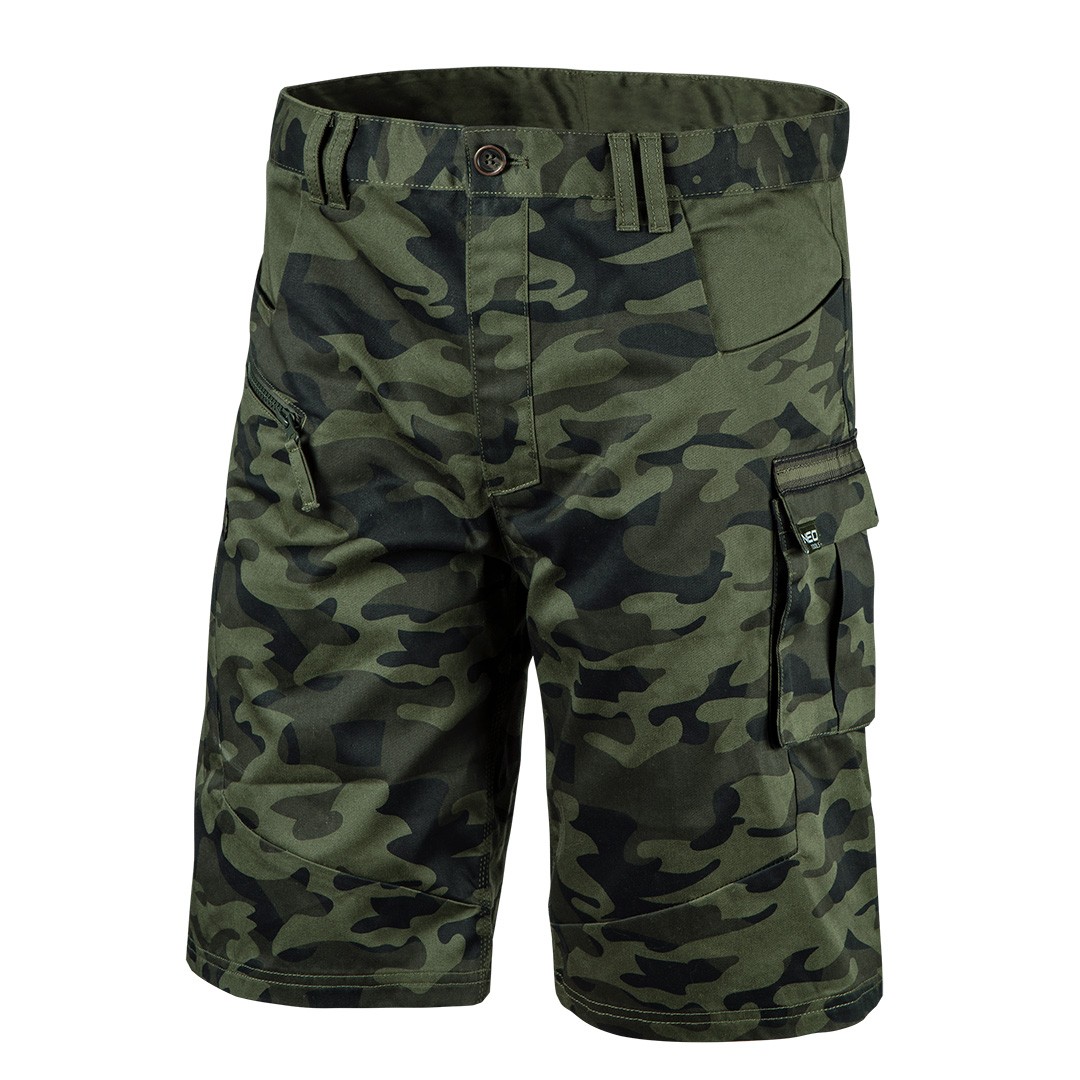 Neo Grün Kurze Arbeitshose Camouflage Xl