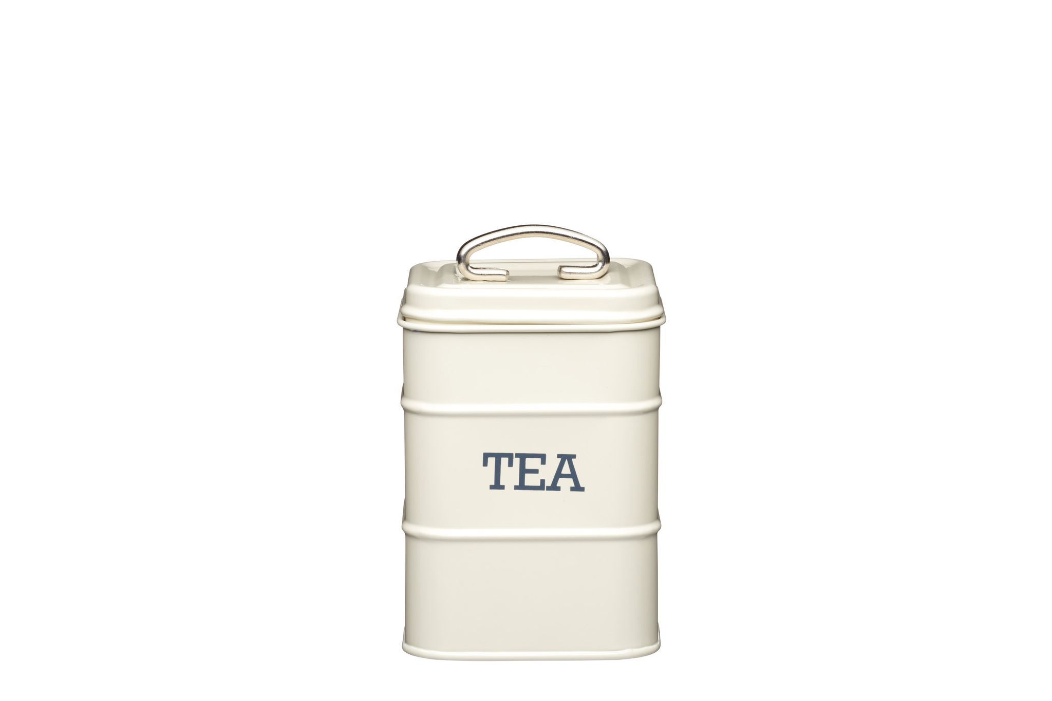 Kitchencraft - Living Nostalgie Teedose, Vintage-Stil, Metall, Antike Creme, 11 X 17 Grau 5028250494344
