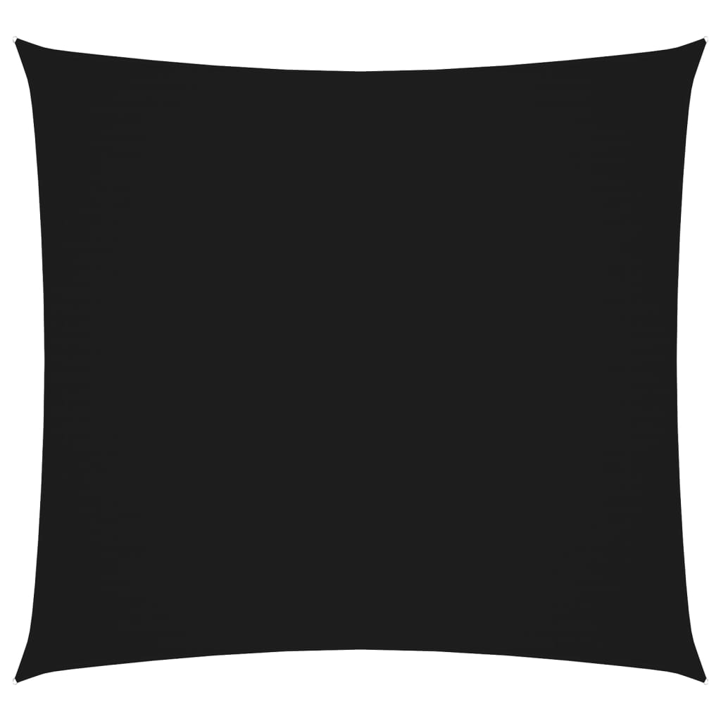 Voile De Parasol/toile D'Ombrage Tissu Oxford Carré 6x6 M Noir 96581