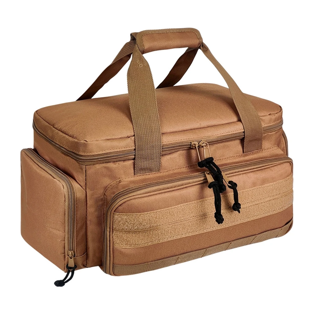 Sac à outils électricien en polyester, 38 x 22 x 19 cm, marron
