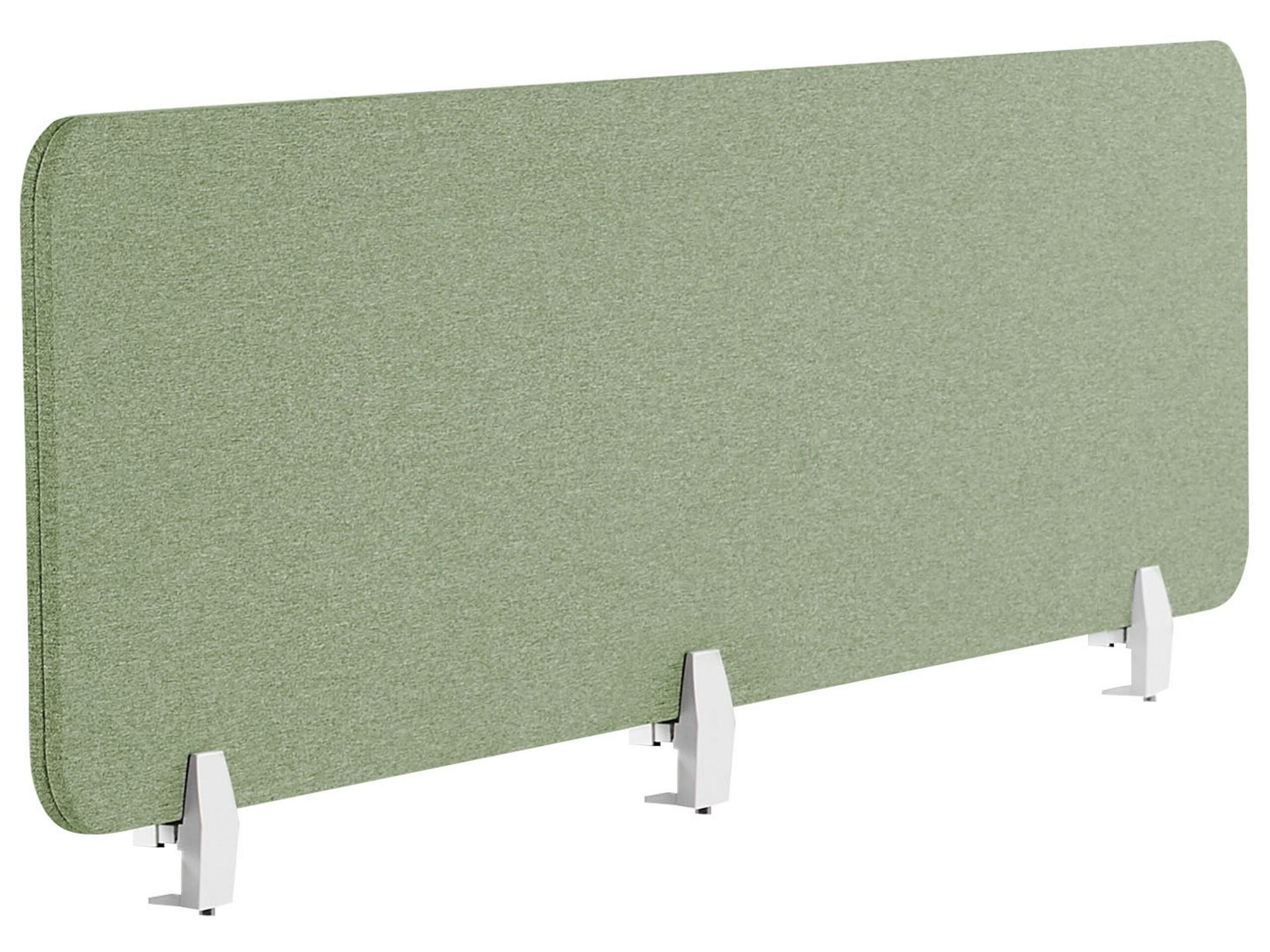 Beliani Desk Screen 180 X 40 Cm Green Wally