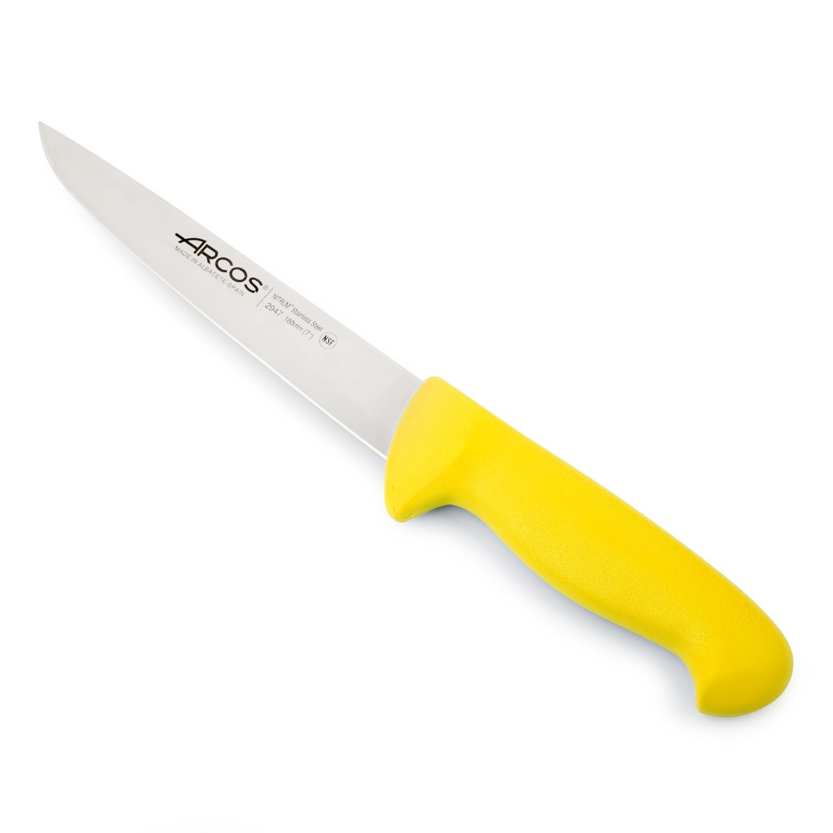 Arcos Gelb Metzgermesser Farbe - Prof 294700 Edelstahl Nitrum Und Mango Ergonomische E Polypropylenklinge Und 18 Cm Klinge, Vitrine - Bild 2