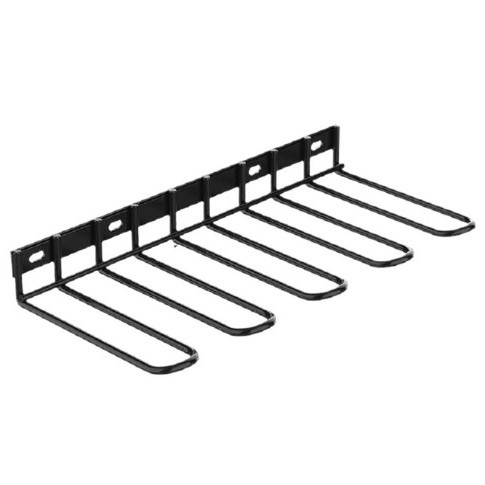 Support mural pour perceuse en acier allié, 22,7 kg, rangement des forets et mèches, noir