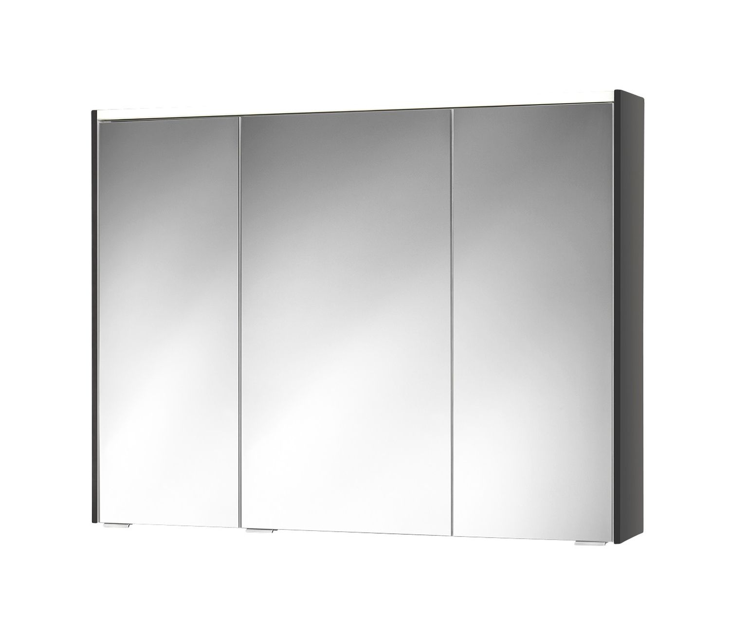Khx 100 Led Spiegelschrank Anthrazit, B100xh74xt15