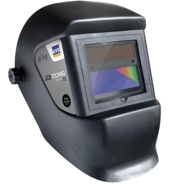 Gys Schwarz - Lcd Techno 11 True Color 064997 Schweißerschutzhelm En 166, En 175, En 379