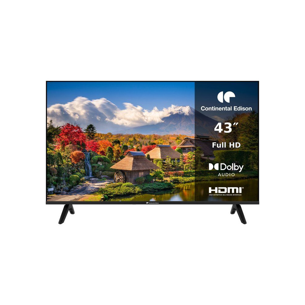 Tv Led Continental Edison Celed43fhd26b6 43'' (109 Cm) – Fhd – Pannello Led – 3 Hdmi – 2 Usb – Nero