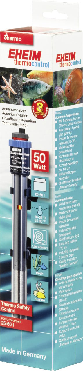 Eheim - Thermocontrol 50 Aquarienheizer Temperatur-einstellung 18 Bis 34 °c Thermometer
