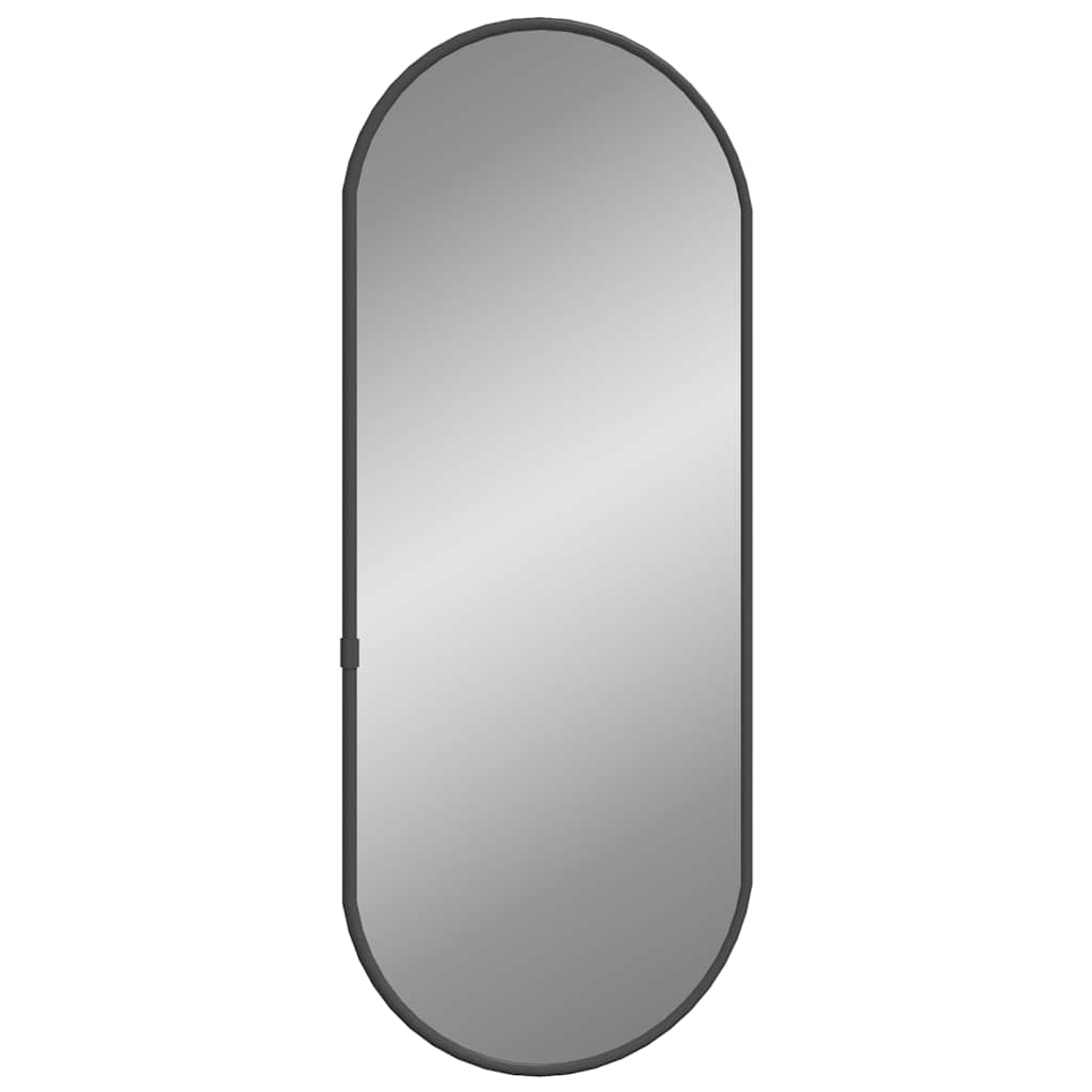 Maison Exclusive - Miroir Mural Noir 50x20 Cm Ovale