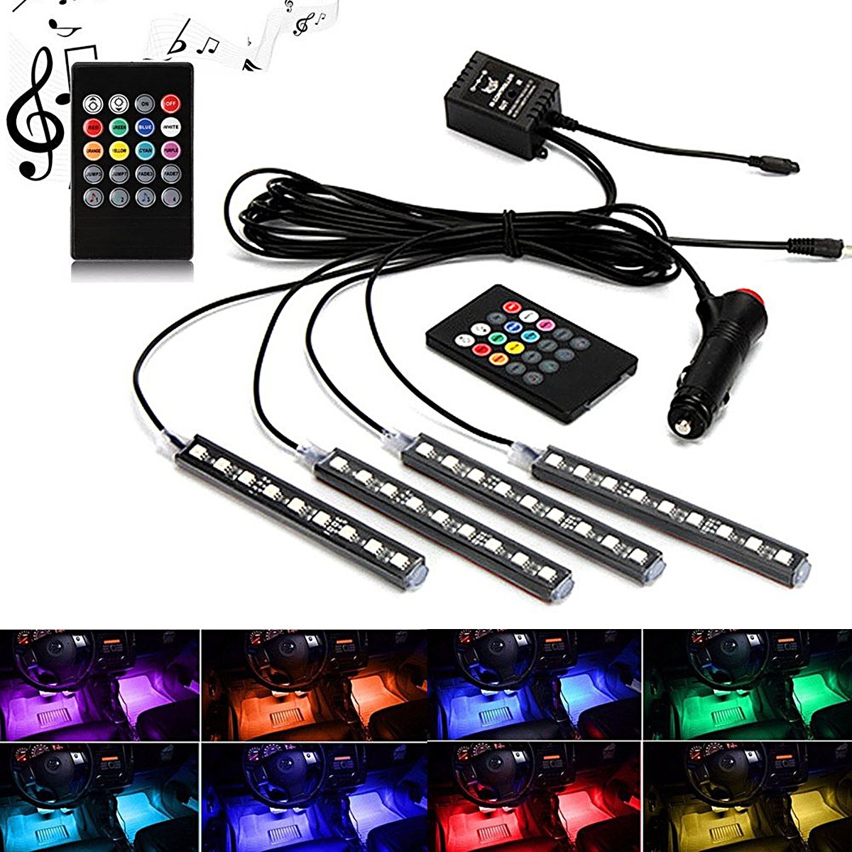 Oem Innenbeleuchtung, Rgb-Led-Streifen, Fernbedienung, Soundsteuerung