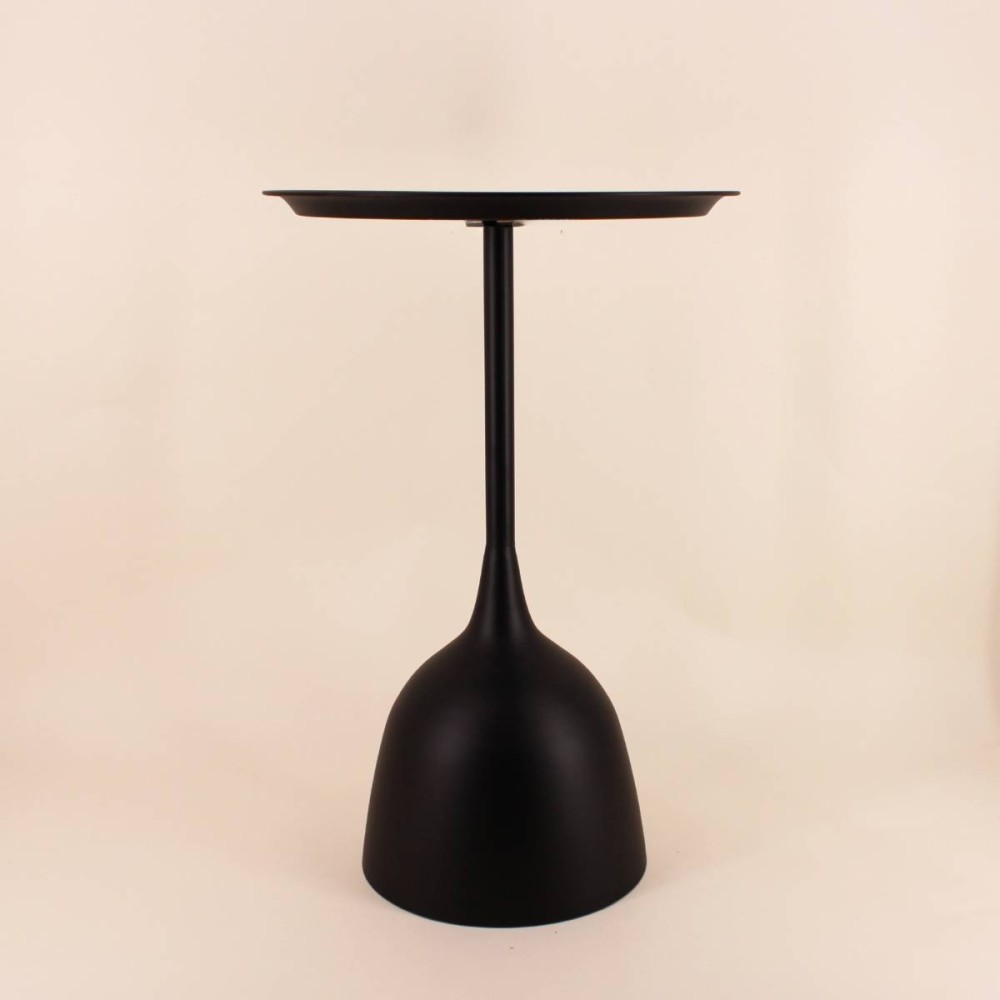 Table D'Appoint Design En Métal Noir 60cm