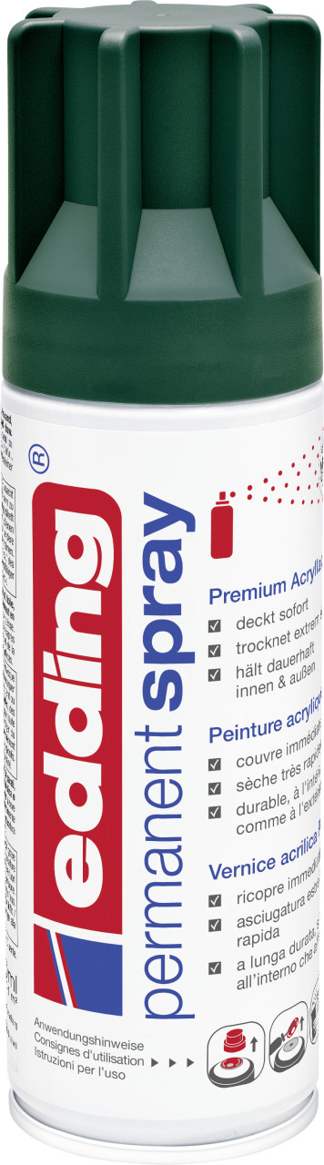 Edding 5200 Permanent Spray Premium Moosgrün Matt Acrylic Paint Spray