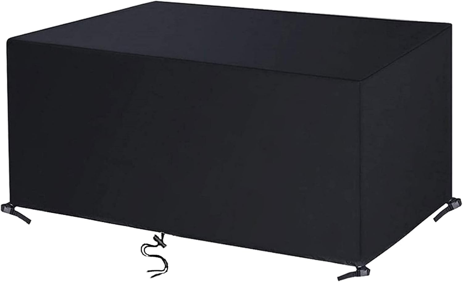 Housse Salon De Jardin 140x90x60cm 420d Oxford Noir Housse Table De Jardin Rectangulaire Protection Bache Table De Jardin Mobilier Extérieur Imperméable Coupe-vent Anti-uv Résistant Au Froid
