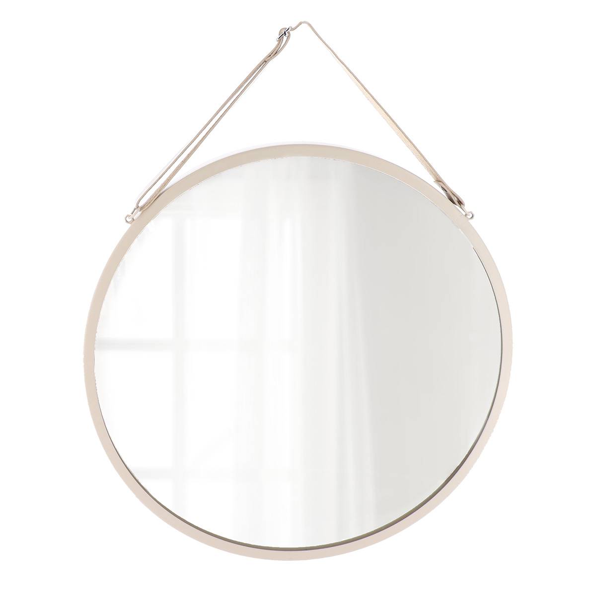 Hängespiegel Aus Metall Durchmesser 38 Cm - Beige - Tendance