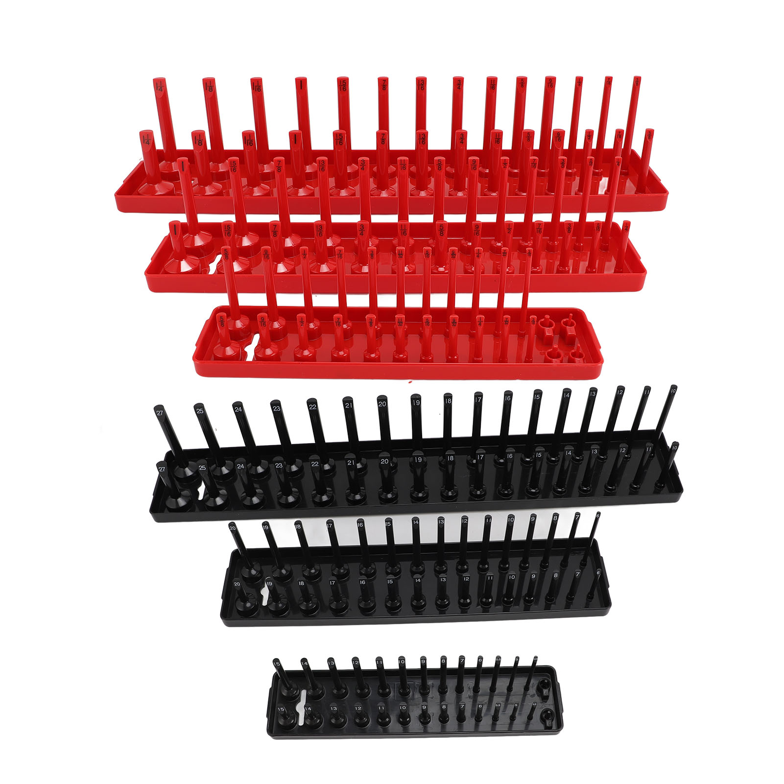 Plateau porte-douilles double rail pour douilles métriques et impériales, standard et profondes